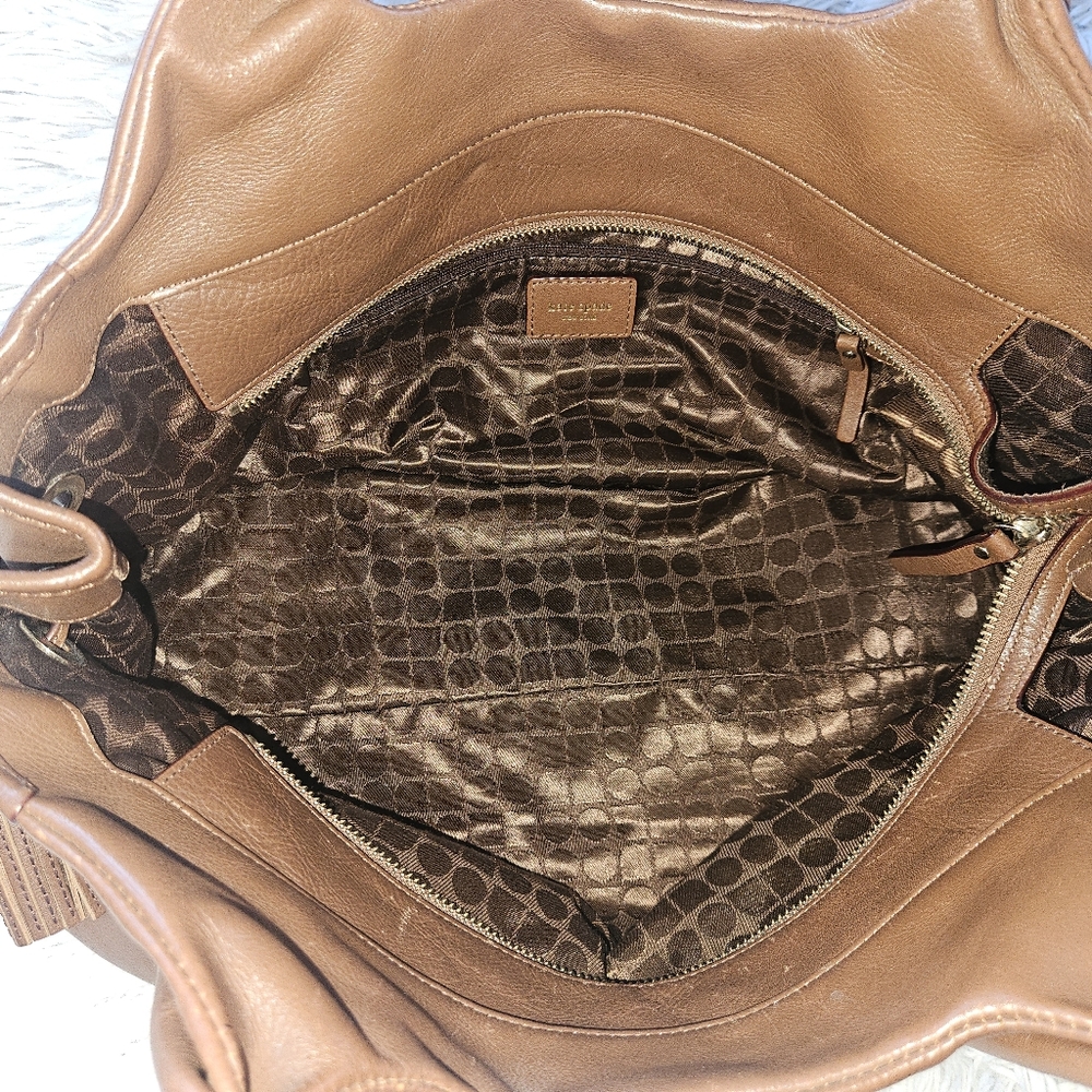 ☆ SOLD ☆ Kate Spade NY Berkshire Road Stevie Stratford Satchel Brown Leather - Picture 12 of 16